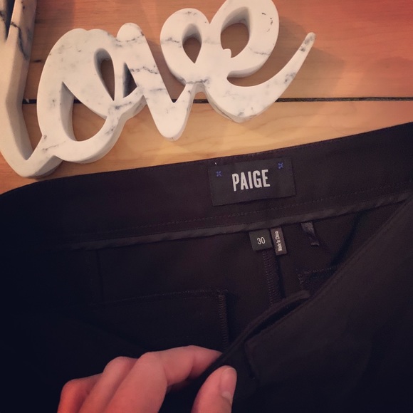 SALE! 🎆 PAIGE “Tulia” Black Ponte LACE-UP pant! - Picture 7 of 8